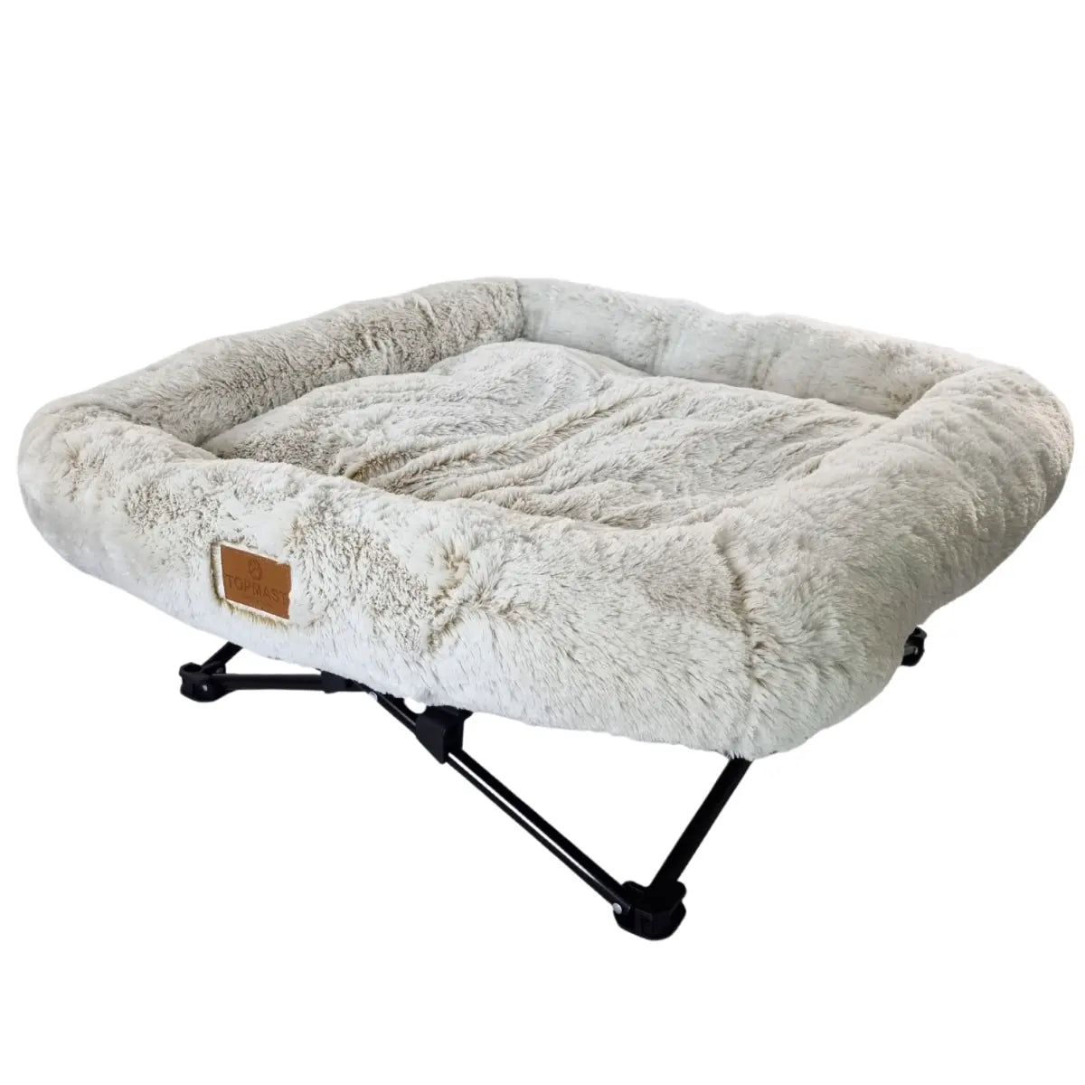 Hundeliege Fluffy | Hundebett Schnee weiß Mypuppystore