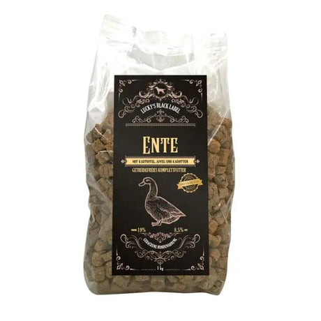 Lucky's Black Label Ente ofengebacken getreidefrei Mypuppystore