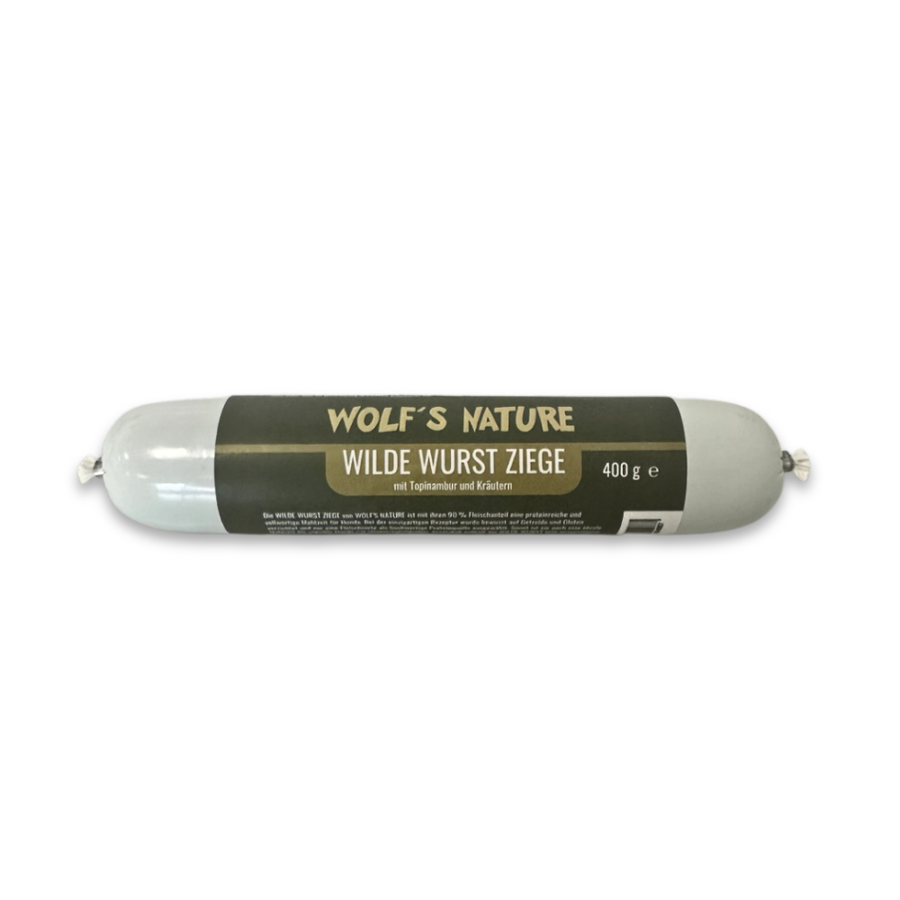 Wolf´s Nature ® Wilde Wurst Ziege 400 g